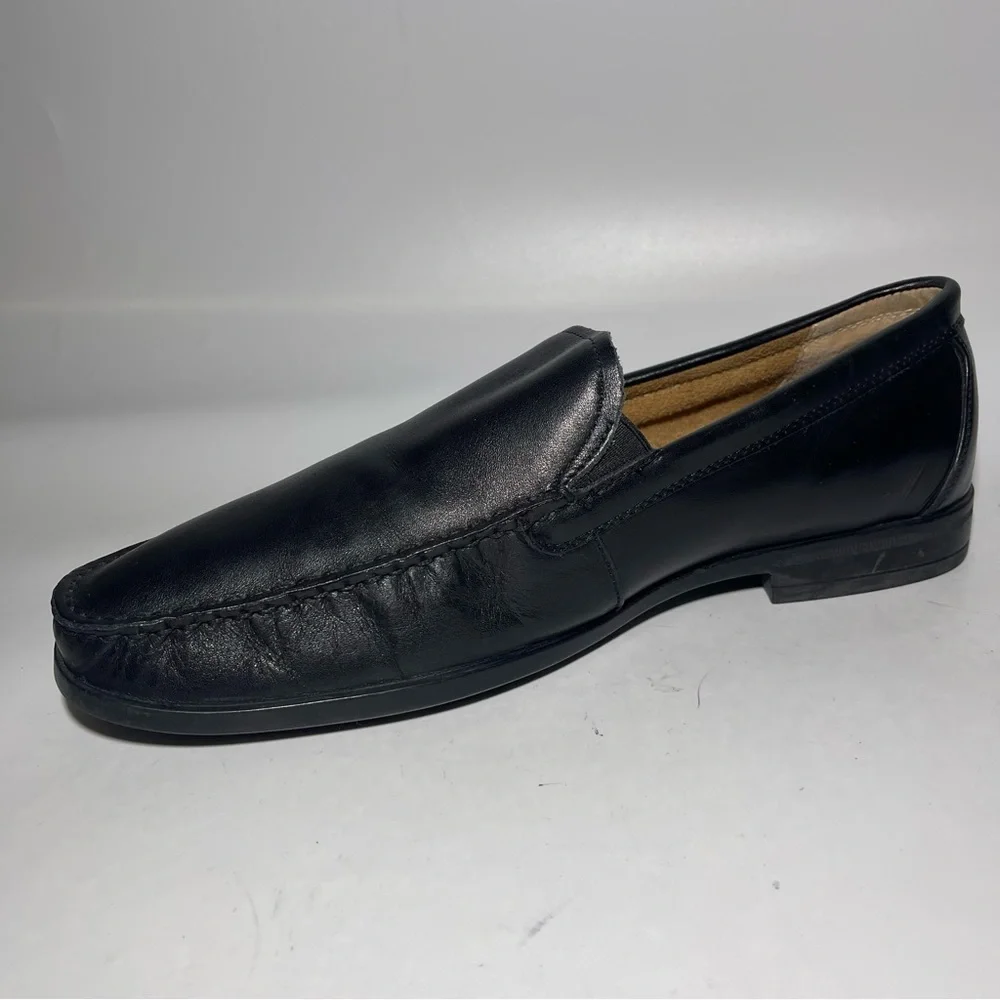 NUN BUSH Dark Brown leather SlipOn Moc Loafer Shoe